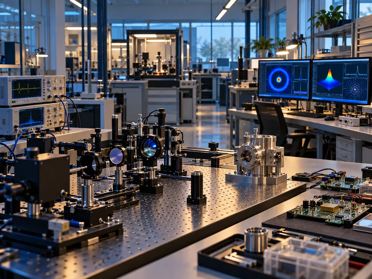 Unoccupied multidisciplinary laboratory with optical, electronic, and mechanical engineering equipment